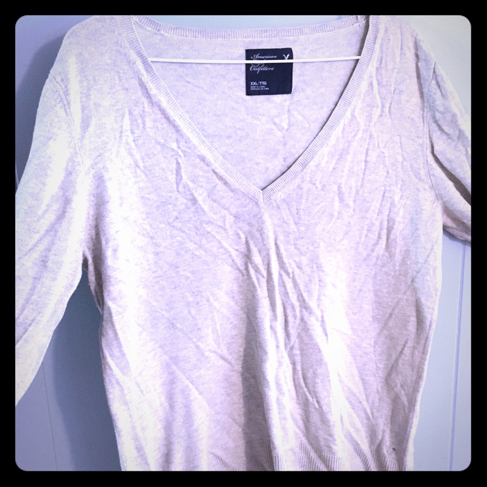 Light Gray American Eagle Sweater XXL